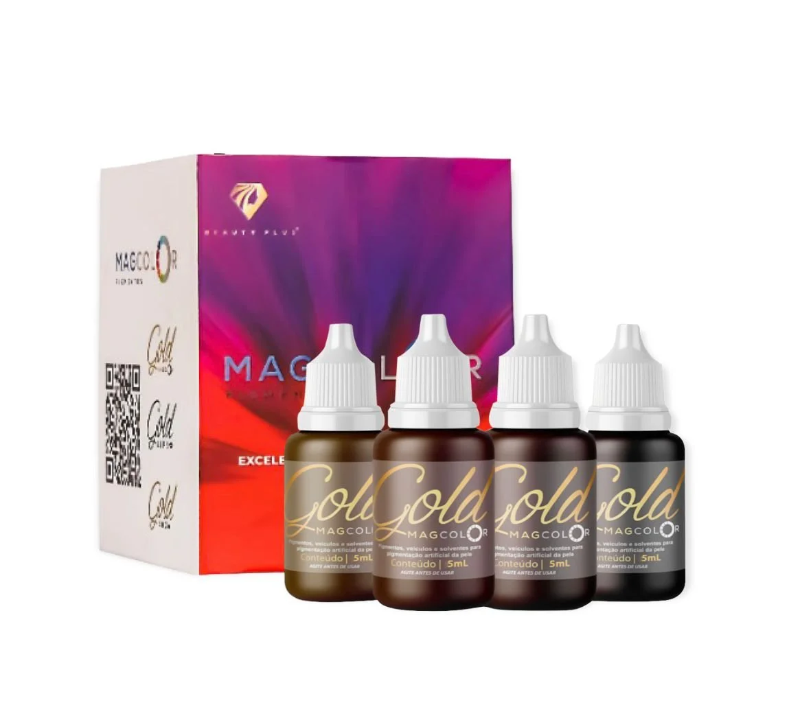 KIT PIGMENTOS CEJAS HIBRIDO COLOR 5ML X 4 UNIDADES ALTO RENDIMIENTO